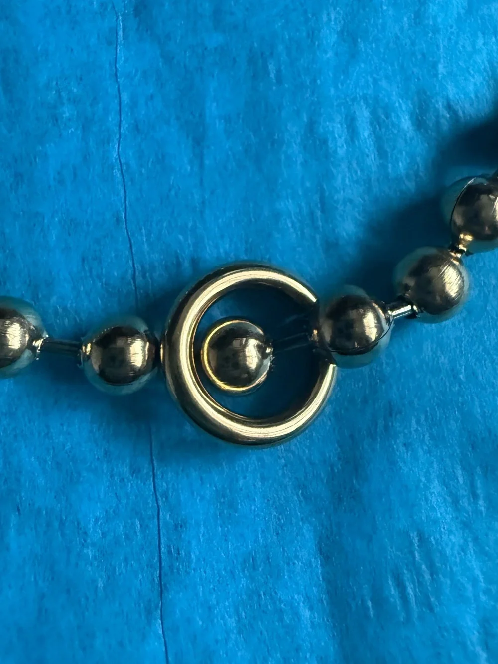 Gold Beaded Circle Accent Bracelet - Women Jewelry